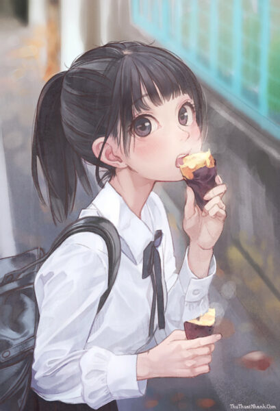anh anime cute girl