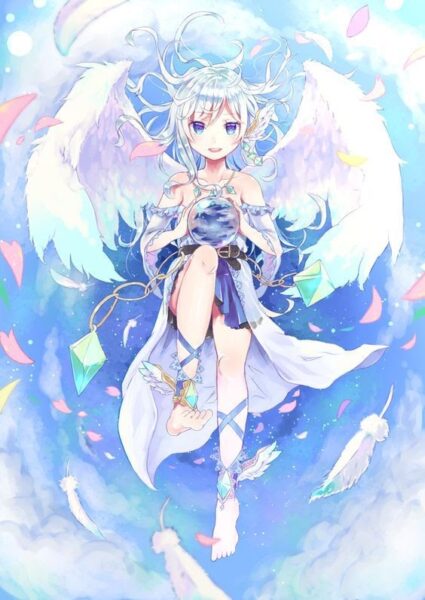 hình ảnh anime thiên thần có cánh