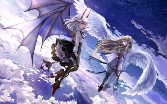 hình ảnh anime thiên thần và ác quỷ đẹp nhất