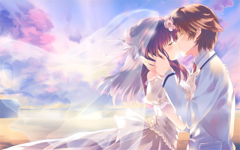 hình ảnh anime tình yêu lãng mạn