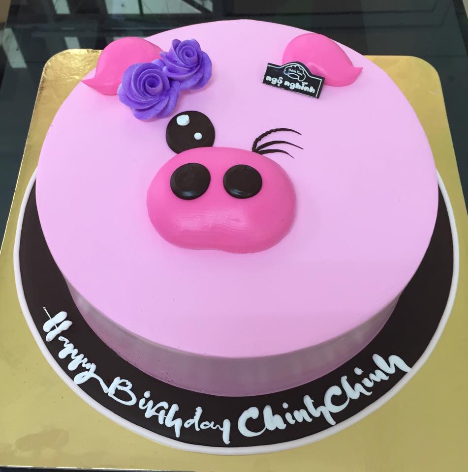Những chiếc bánh sinh nhật hình con lợn con heo đẹp nhất  Nhận đặt bánh sinh  nhật bánh in ảnh cupcake fondant tại Hà Nội
