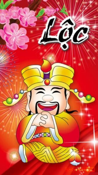 thiệp chúc mừng năm mới chữ Lộc