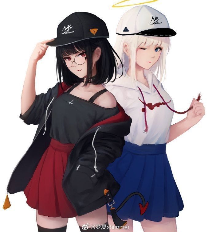 lạnh lùng avatar cặp bff nữ anime ngầu