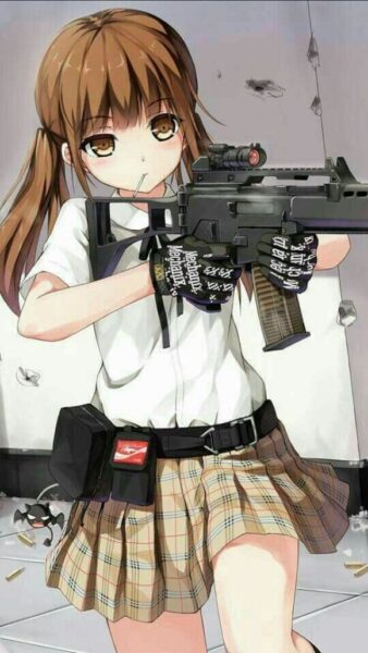 avatar chất nữ anime bắn súng