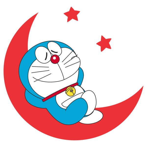 avatar doremon ngủ ngon trên mặt trăng