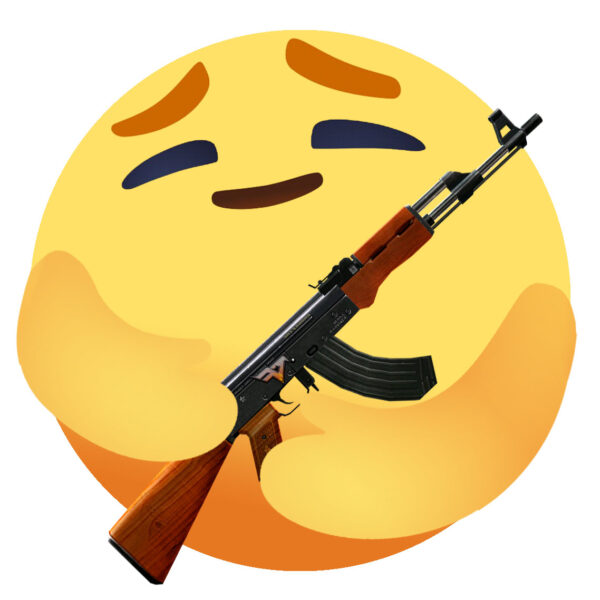 avatar facebook độc icon ôm cây súng