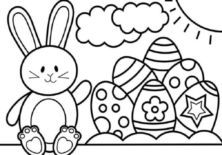 Tuyển chọn mẫu tranh tô màu con thỏ  siêu dễ thương cho bé   c3nguyentatthanhhpeduvn