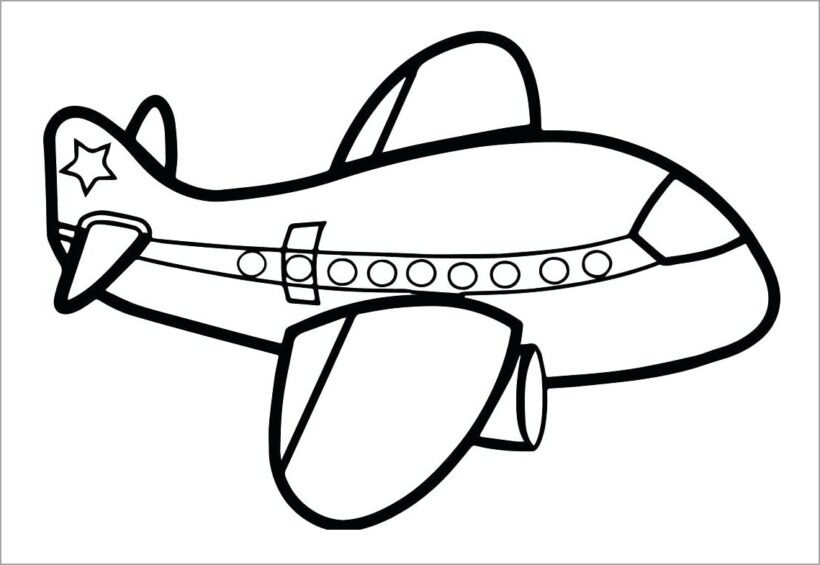 hình vẽ đen trắng máy bay đẹp nhất