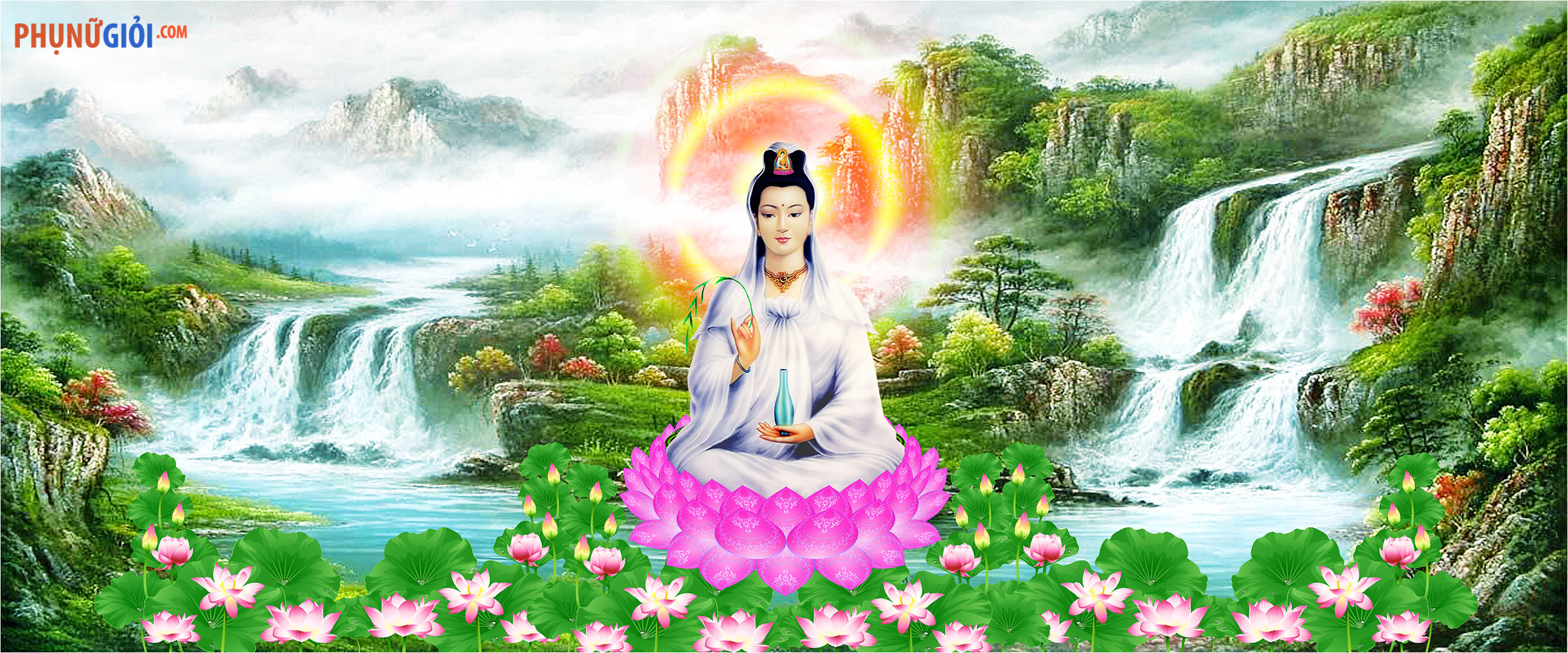 Quan Âm - vị Bồ Tát vĩ đại của đạo Phật, được tôn thờ như một linh thần chấp cánh nhân gian. Hình ảnh Phật Quan Thế Âm Bồ Tát sẽ đưa bạn đến với một thế giới đầy tình thương và sự thông cảm.
