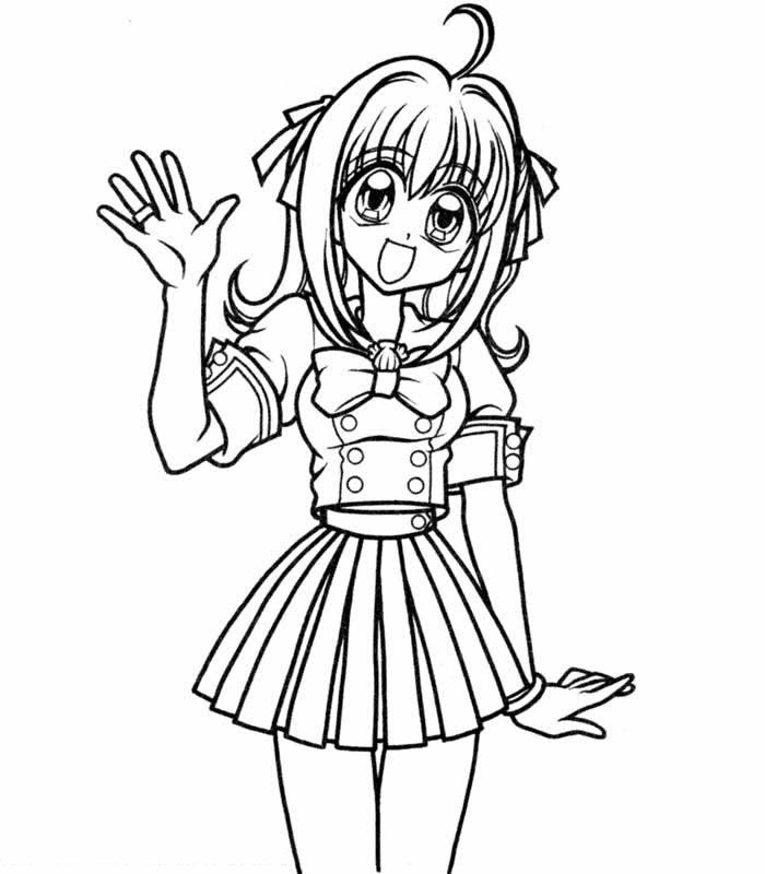 line art tranh tô màu Anime Girl 10k 5 tranh  HolCim  Kênh Xây Dựng Và  Nội Thất
