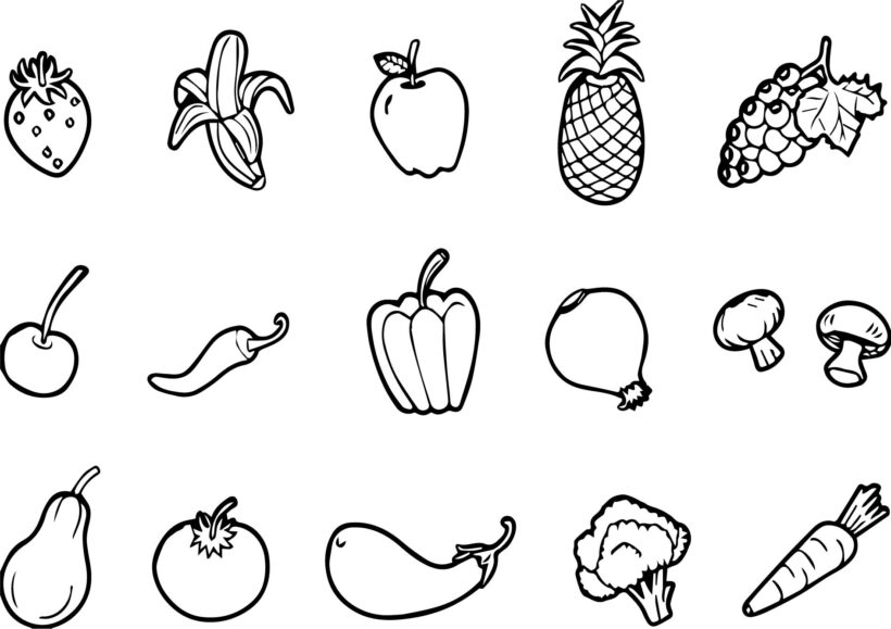 Dạy bé vẽ hình đơn giản - Các loại rau củ quả - hình ảnh 6