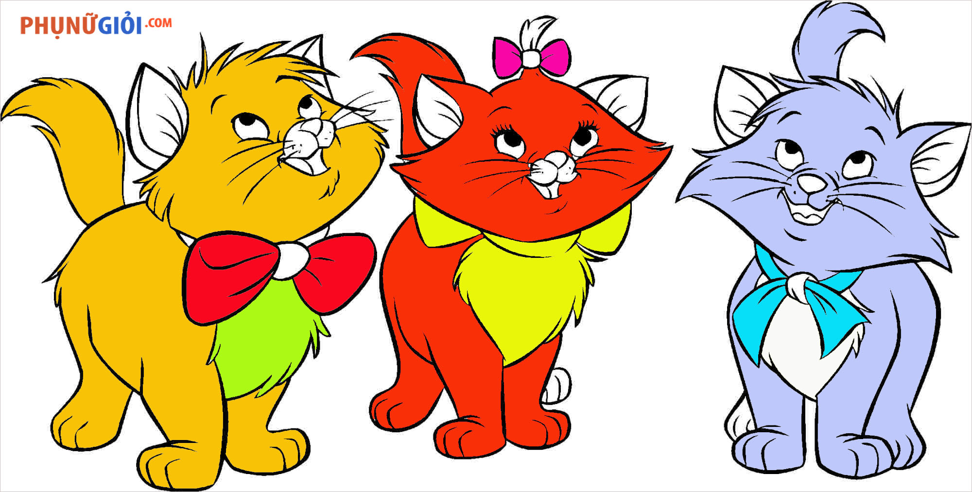 Hướng dẫn vẽ tô màu con mèo  Tô màu con mèo đáng yêu  YouTube