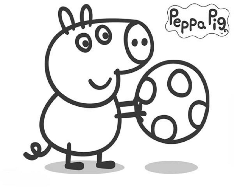 Heo Peppa Pig cho bé vẽ và tô màu George bị mẹ đuổi  Peppa Pig Drawing  and Coloring for Kid  YouTube
