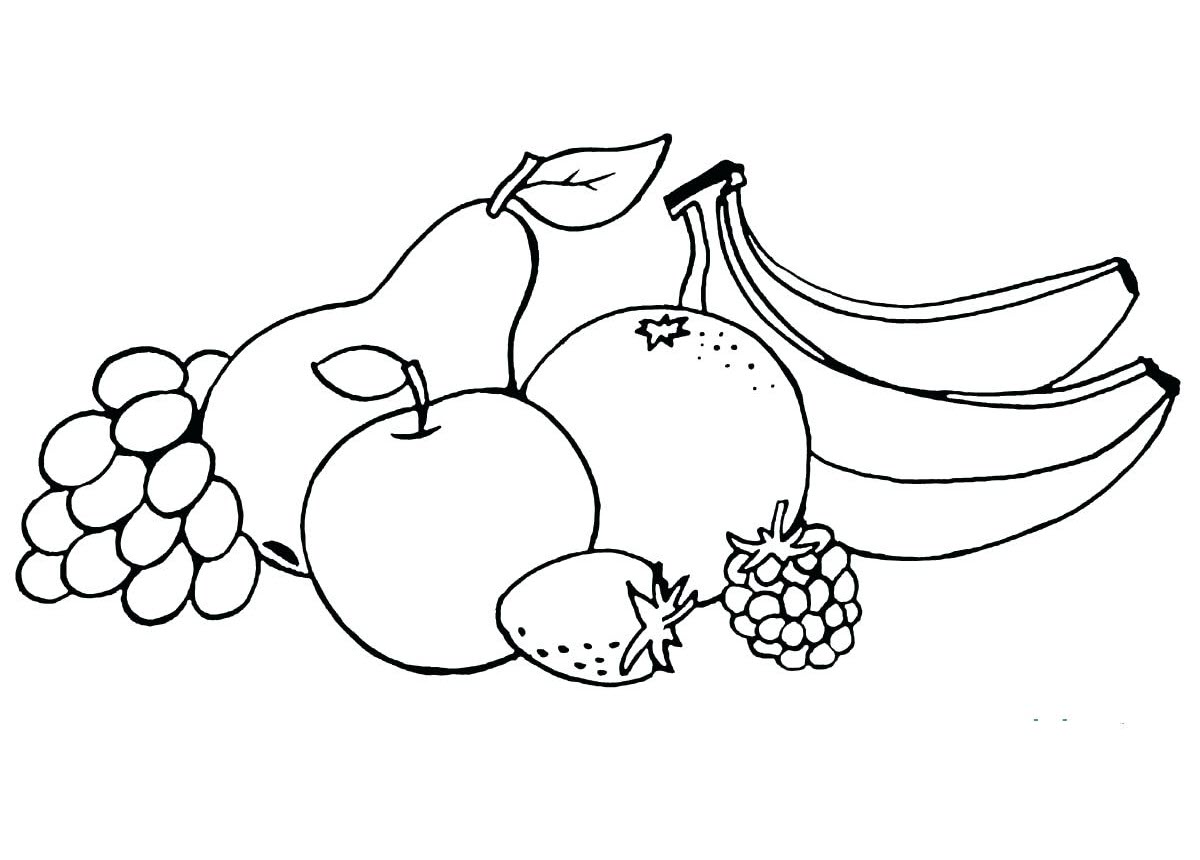 Bộ 12 bức tranh tô màu các loại trái cây cho bé tư duy sáng tạo