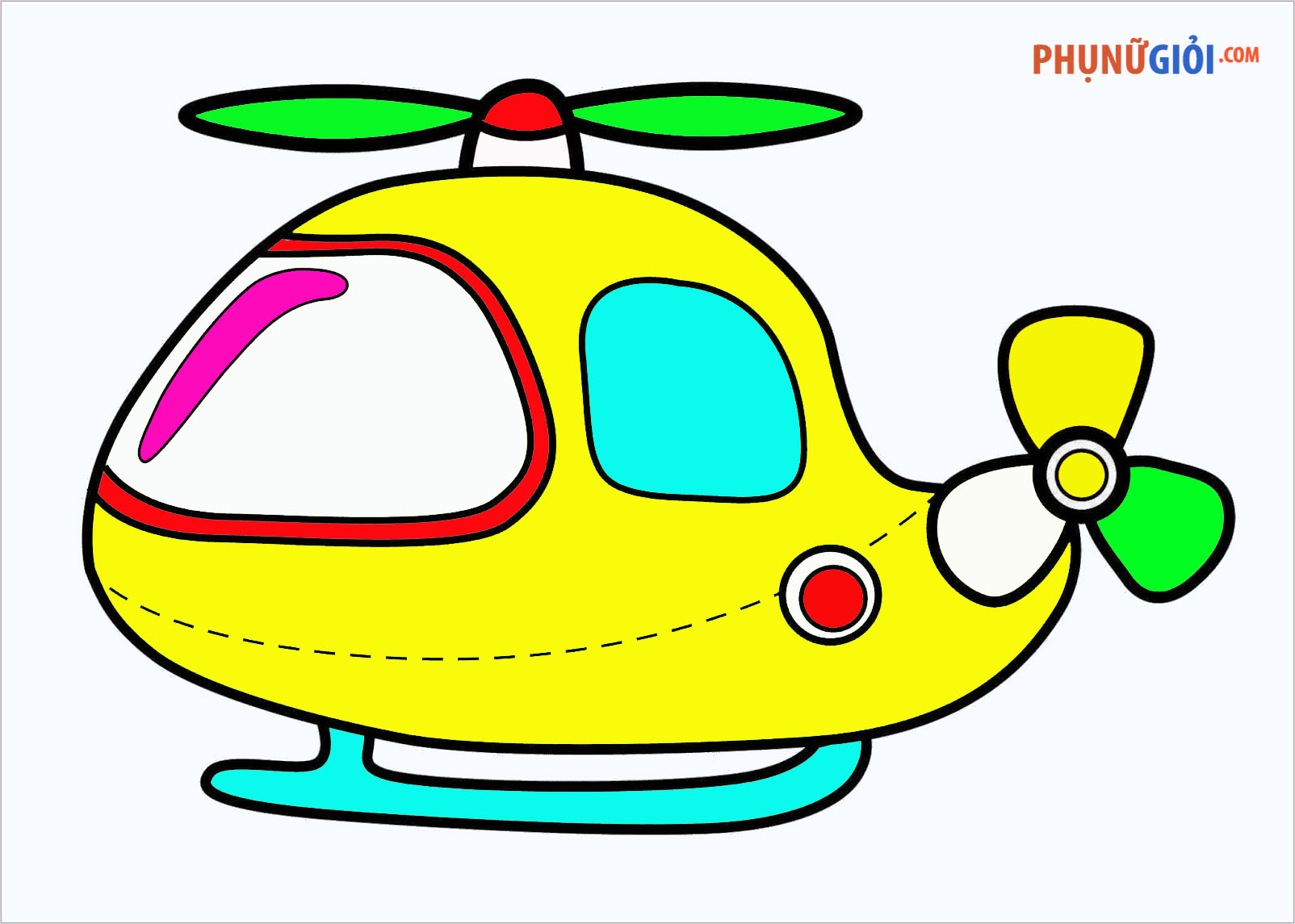 Cong ty Cong Nghe Tin hoc Nha truong  VietGames  BÉ HỌA SĨ  Dạy vẽ máy  bay trực thăng