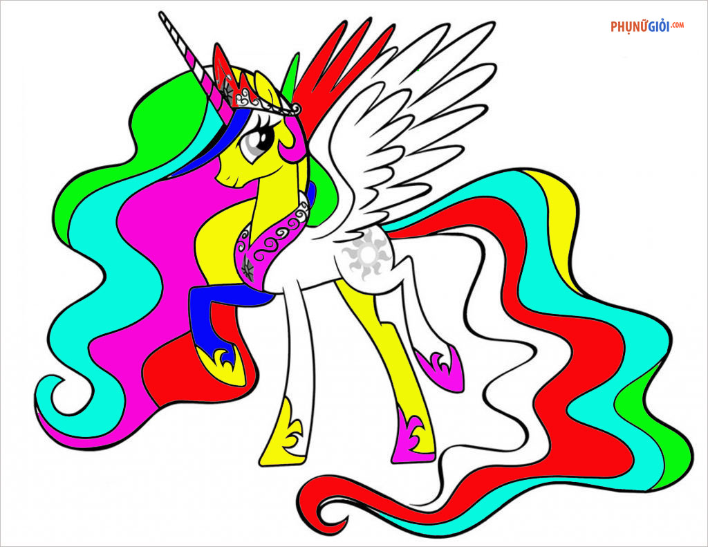 Trọn bộ tranh tô màu chú ngựa Pinkie Pie cho bé gái  YeuTreNet