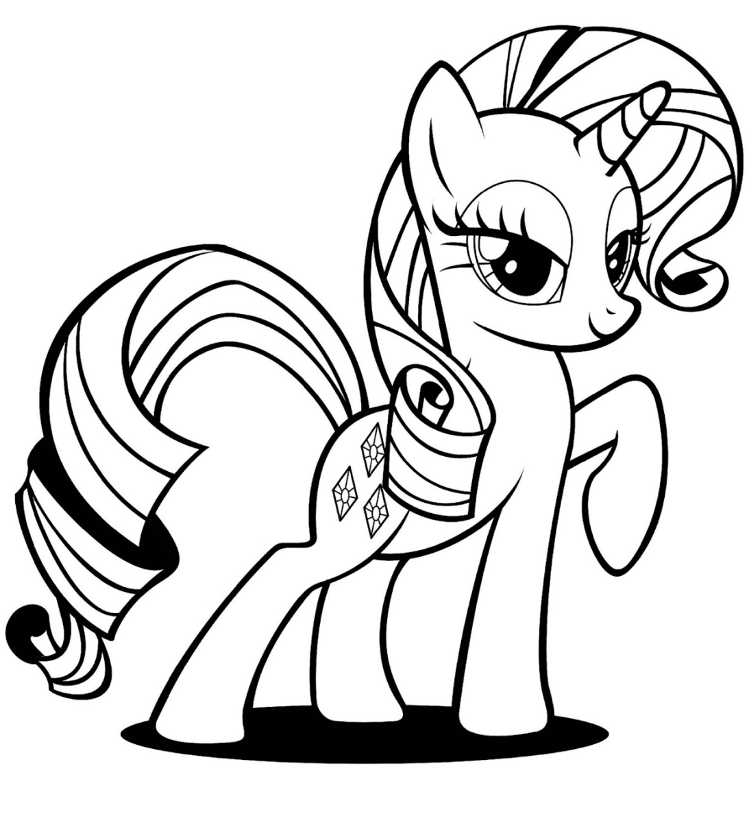 Tranh Tô Màu Pony Xinh Đẹp Cute Giúp Bé Phát Triển Tư Duy