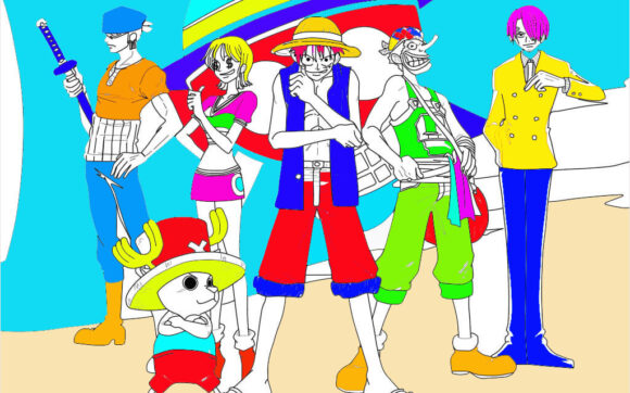 Tranh tô màu One Piece