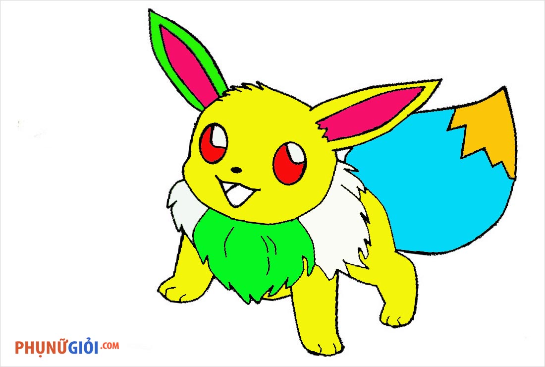 Link tải 99 mẫu tranh tô màu Pokemon cute đáng yêu nhất