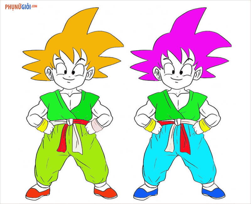 Hình Goku Songoku đẹp siêu xayda từ cấp 1 đến cấp 20 cấp 100