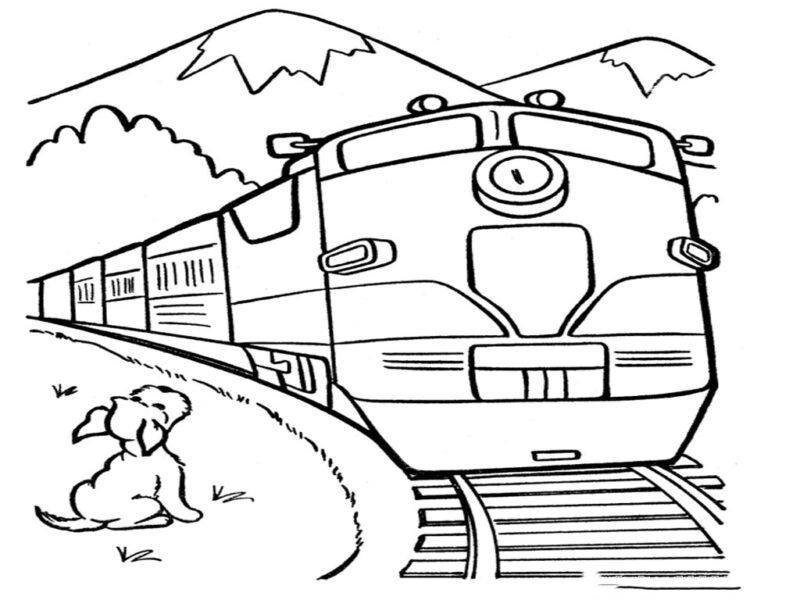 Hướng dẫn bé vẽ và tô màu đoàn tàu  Draw a train   YouTube