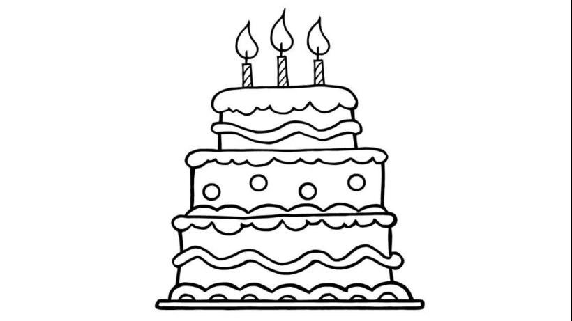 Tìm Hiểu] Tranh tô màu bánh sinh nhật đơn giản đẹp nhất cho bé yêu - Trường  THPT An Lạc Thôn