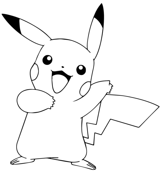 Tranh vẽ đen trắng pokemon đáng yêu nhất