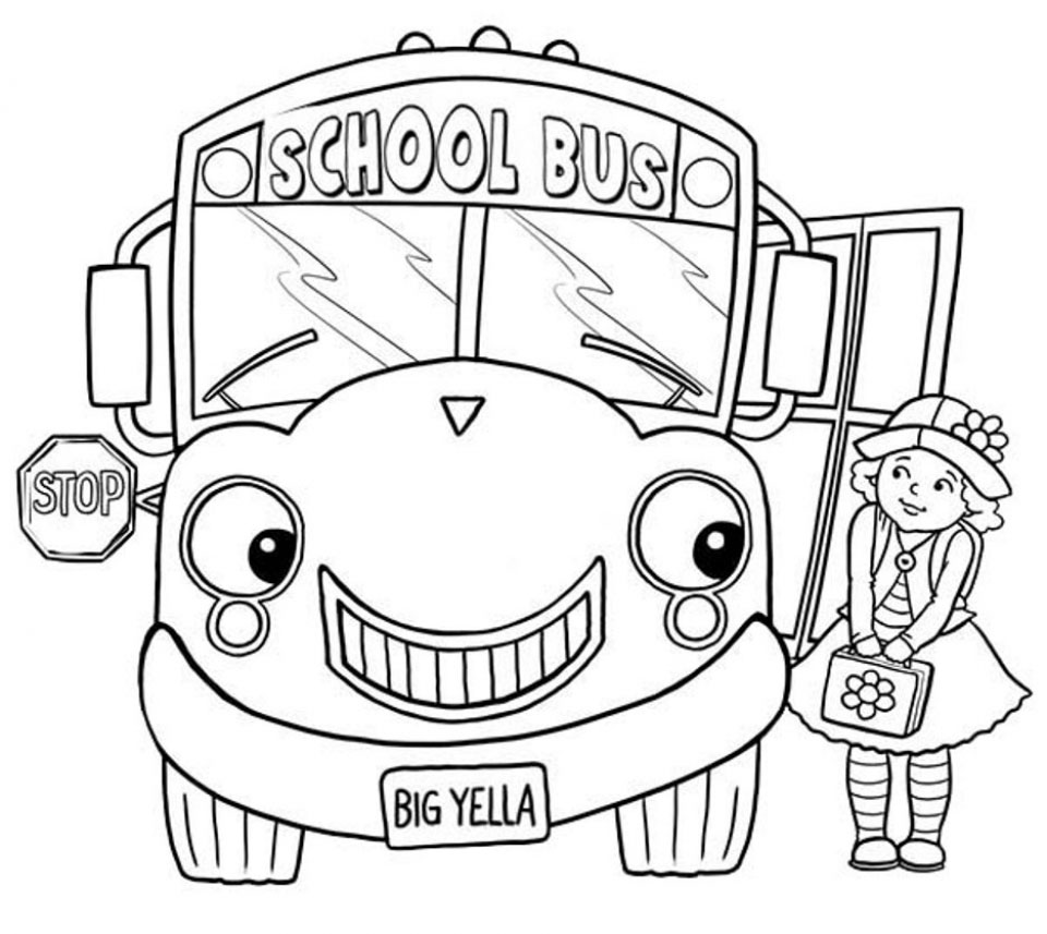 29 Tranh tô màu phương tiện giao thông cho bé yêu  Xe buýt trường học  Giao thông Phương tiện