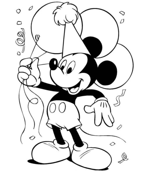 Ảnh tô màu chuột Mickey