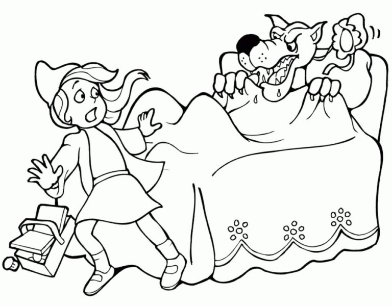 Little Red Riding Hood Coloring Pages Free Az Coloring Pages with Little Red Riding Hood Coloring Pages