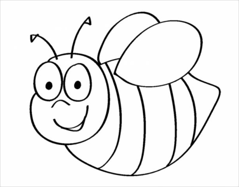 Tổng hợp tranh tô màu con ong chăm chỉ dễ thương  Bee coloring pages  Flower coloring pages Bird coloring pages