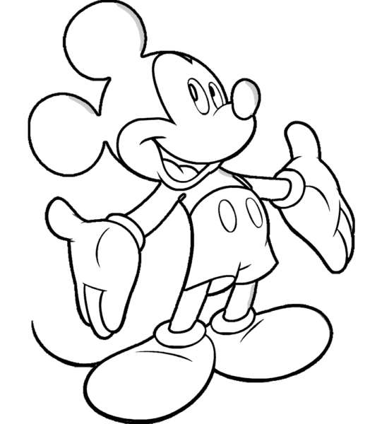 Hình vẽ tập tô chuột Mickey
