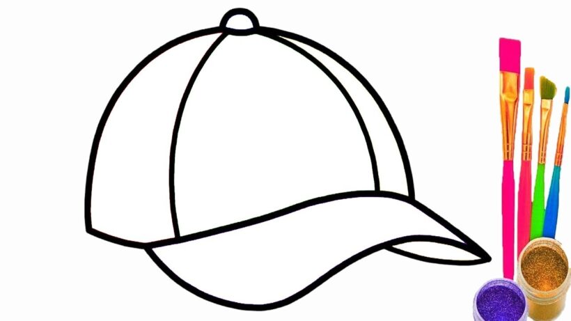 Hình vẽ tô màu cái mũ lưỡi trai