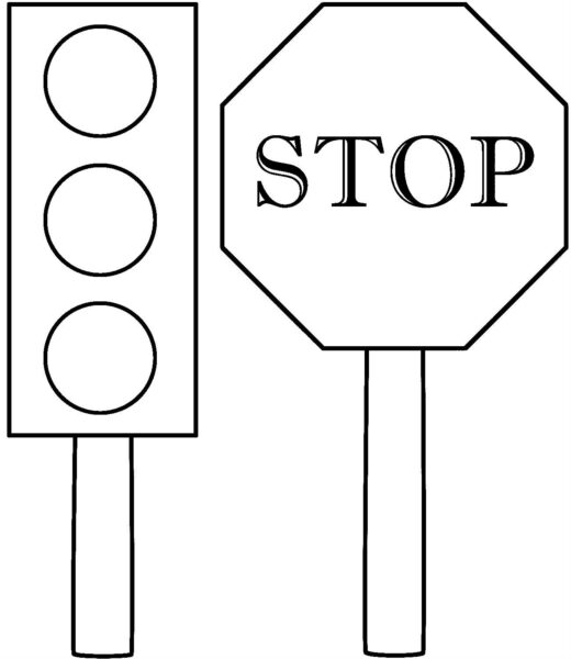 Mẫu vẽ biển báo giao thông