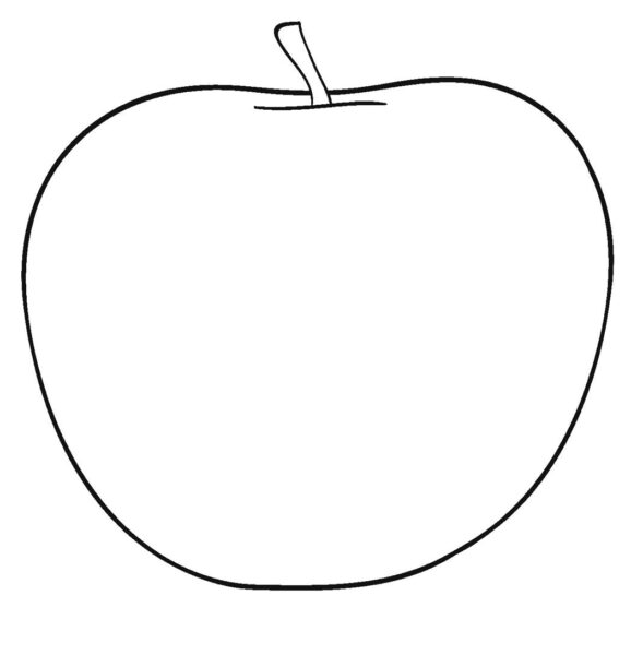 Mẫu vẽ quả táo đơn giản nhất