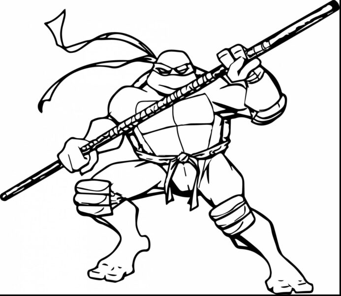 Mẫu vẽ tập tô Ninja rùa
