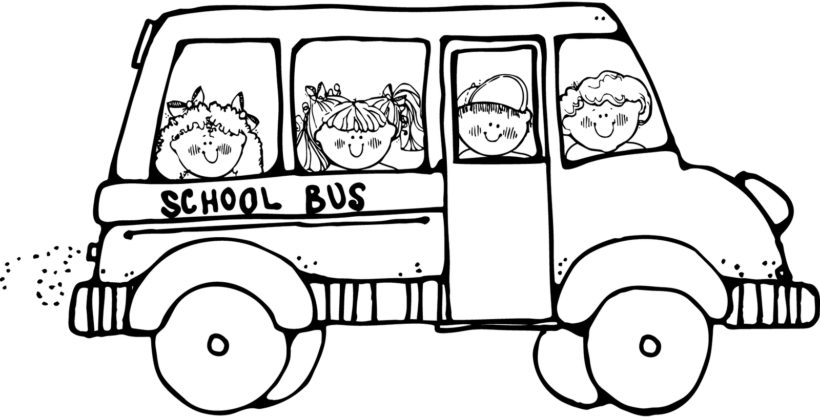 Tranh tập tô xe buýt dành chở học sinh đi học