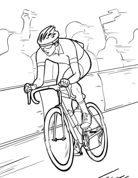 Awesome Tour de France coloring sheet More cycling and sports co