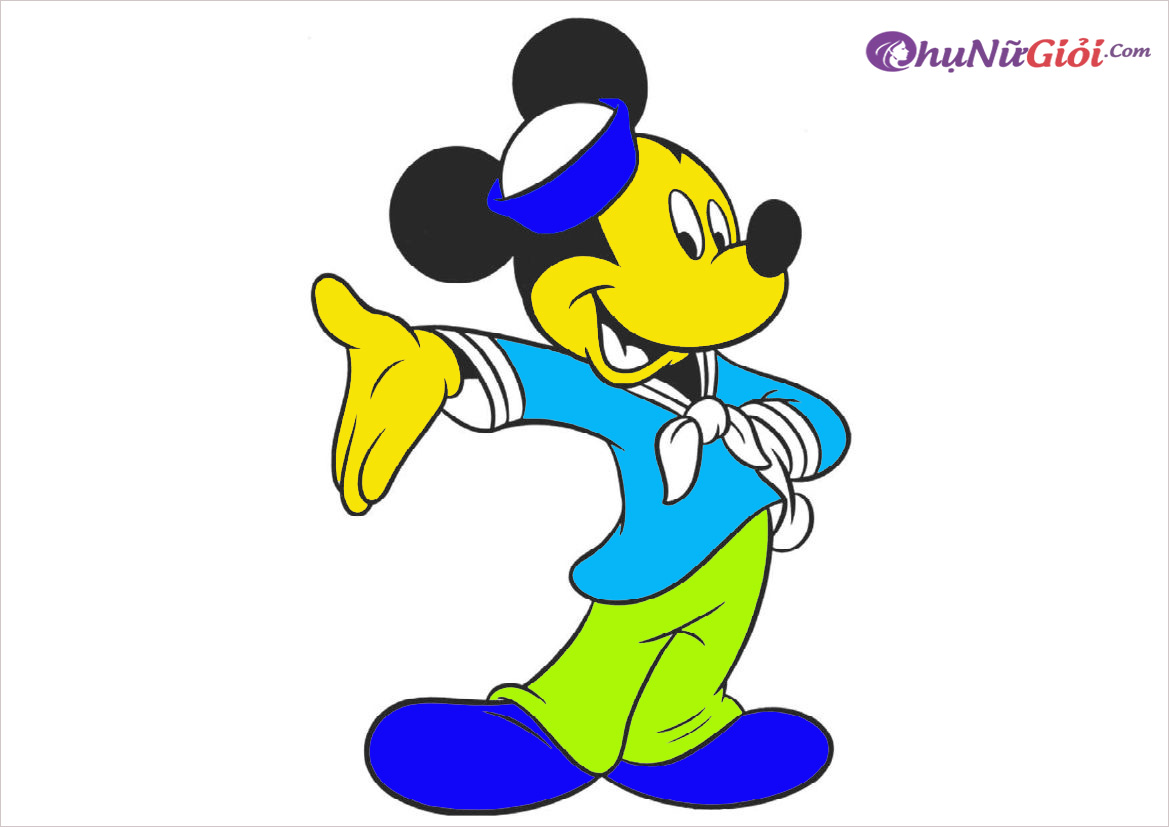 Tranh Tô Màu Đẹp Cho Bé 40 Tranh Tô Màu Hoạt Hình Chuột Mickey  P1