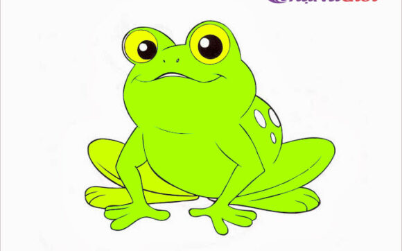 Tranh tô màu con ếch