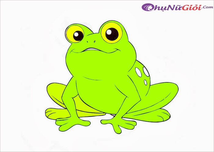Tranh tô màu con ếch
