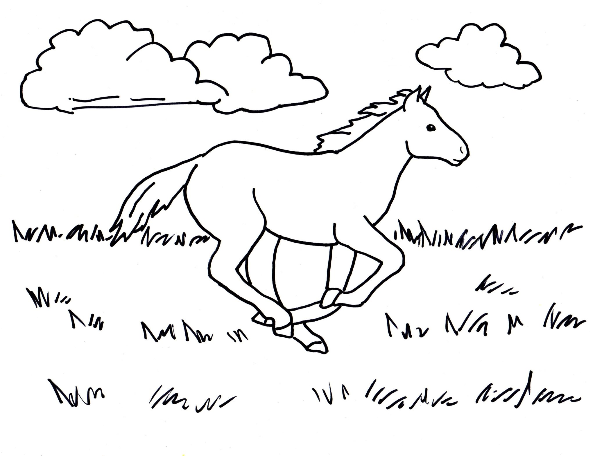 Tải miễn phí 101 tranh tô màu Ngựa Pony cho bé