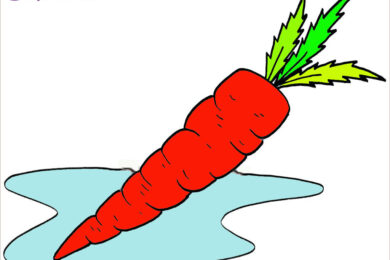 Tranh tô màu củ cà rốt