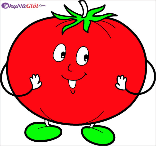 Tranh tô màu quả cà chua