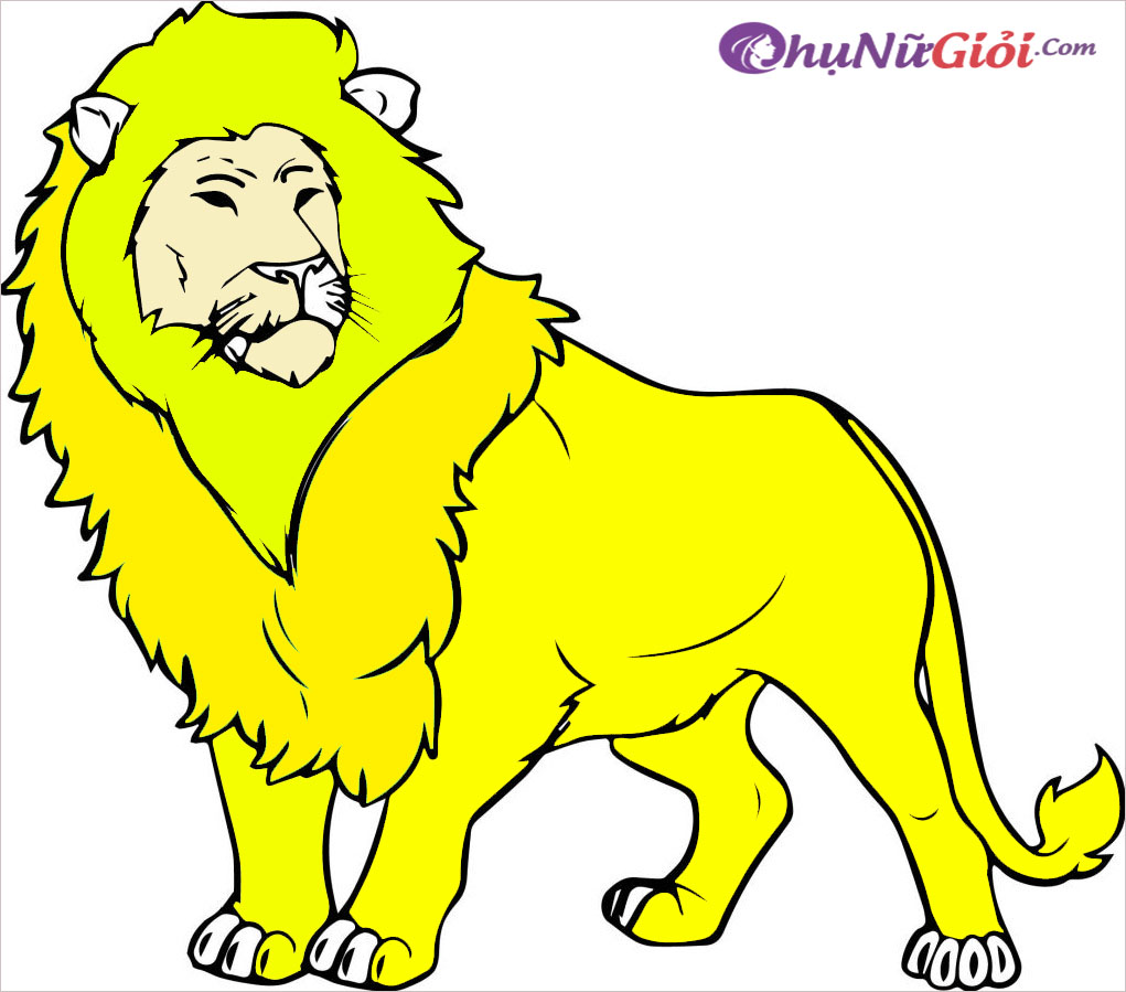 Tô màu con sư tử  betaptocom