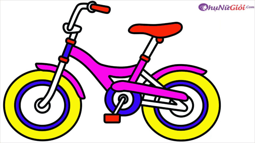 Tranh tô màu xe đạp thể thao