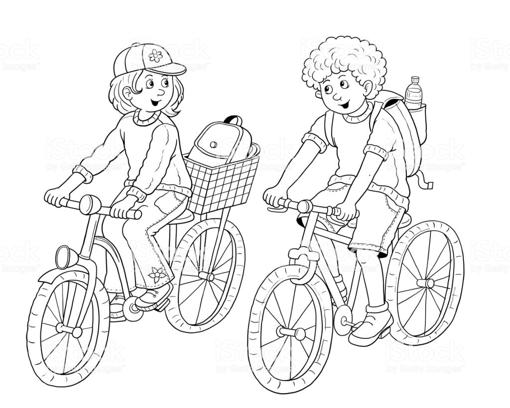Bộ sưu tập 50 tranh tô màu xe đạp cho bé dễ thương tập tô  Xetreem