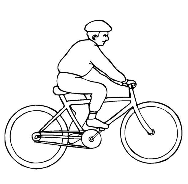Tranh tô màu xe đạp dành cho nam giới