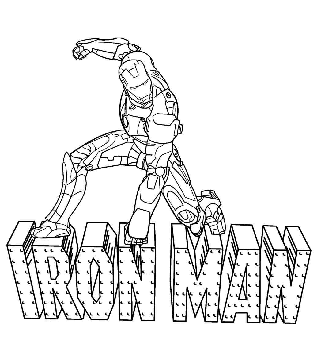 Tranh Tô Màu Iron Man  Người Sắt Mạnh Mẽ Chất Nhất