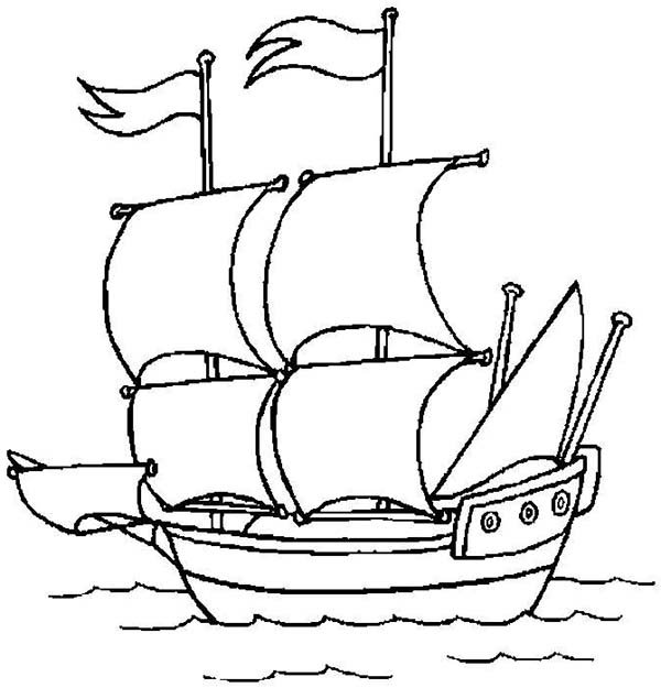 Tranh tô màu tàu thuyền đẹp nhất dành tặng cho bé - Blog Lương Ngọc Anh |  Pirate coloring pages, Pirate ship drawing, Pirate ship
